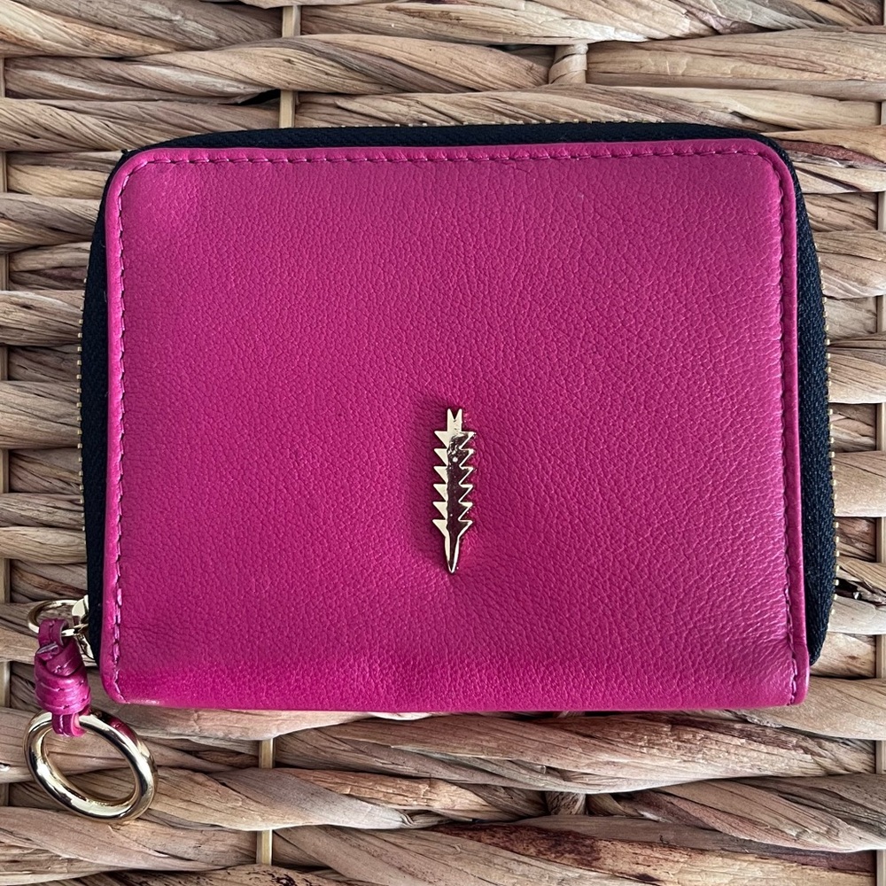 Thacker  Ciara Compact Leather Zip Around Wallet